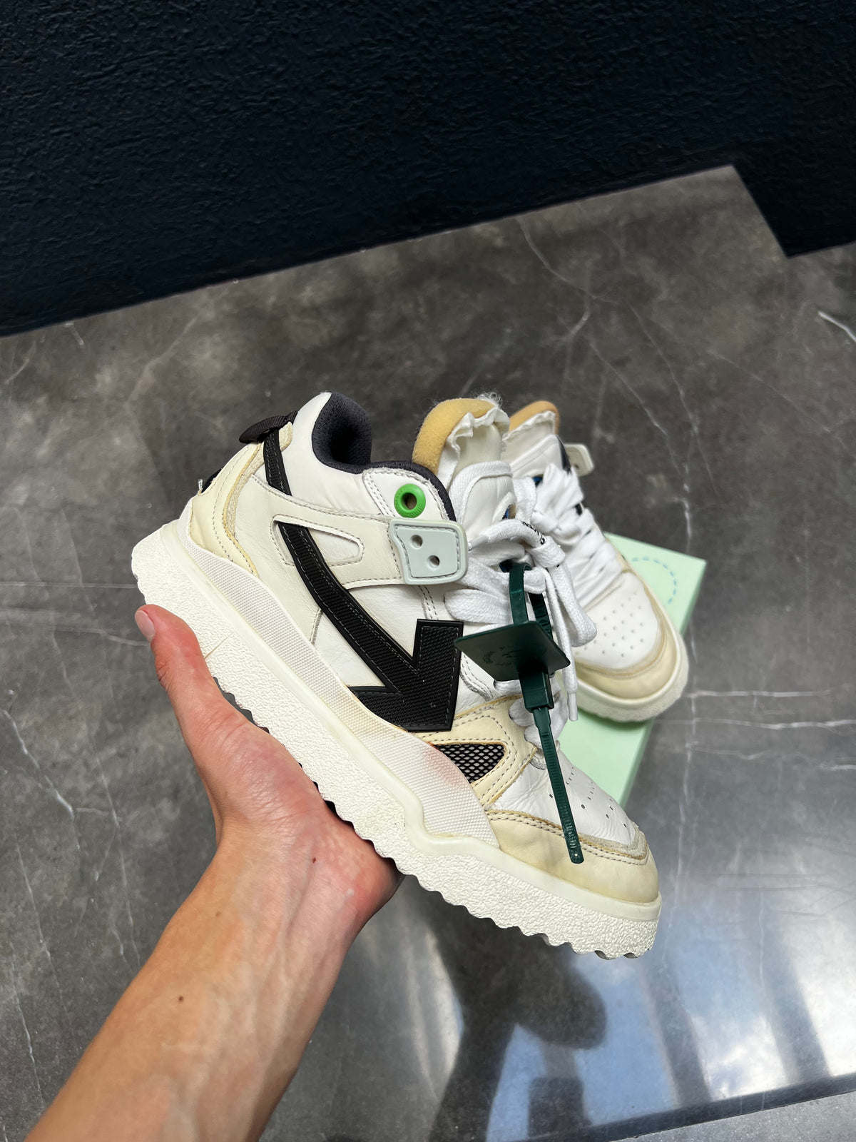 Off White Sponge Sneaker