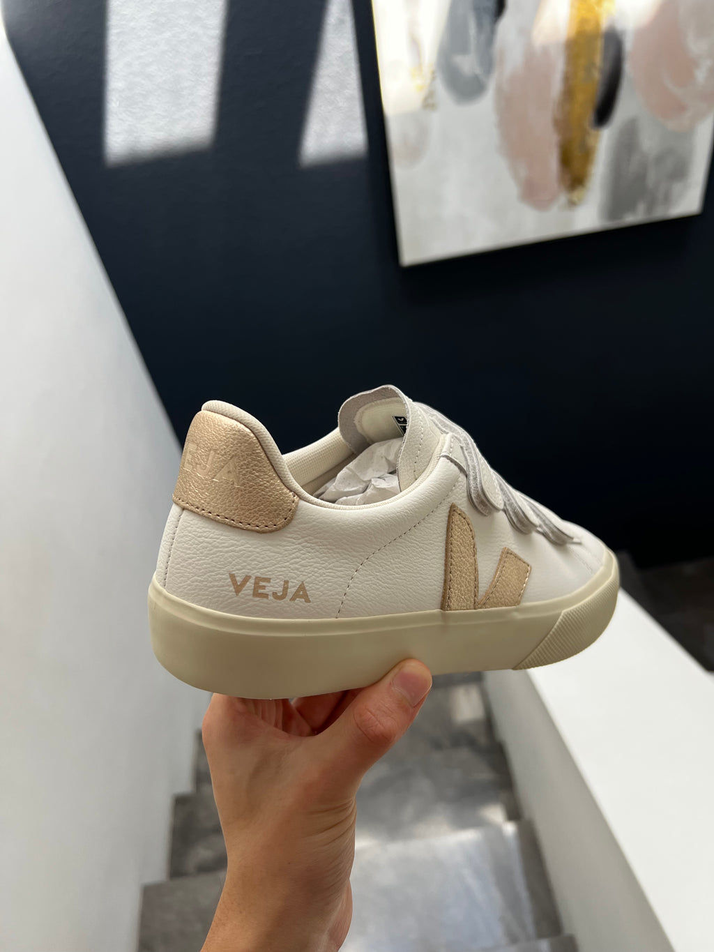 Veja campo Velcro